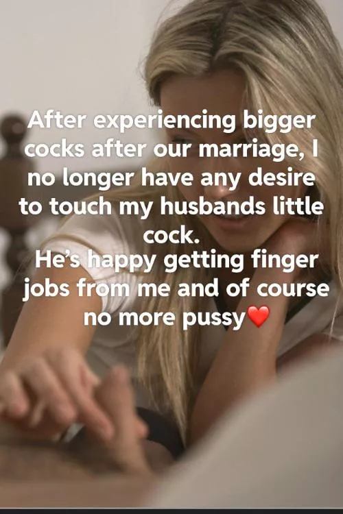 He’s happy with finger jobs