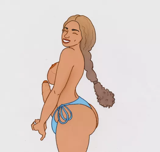 My trans gf wanted me to share this drawing I did of her