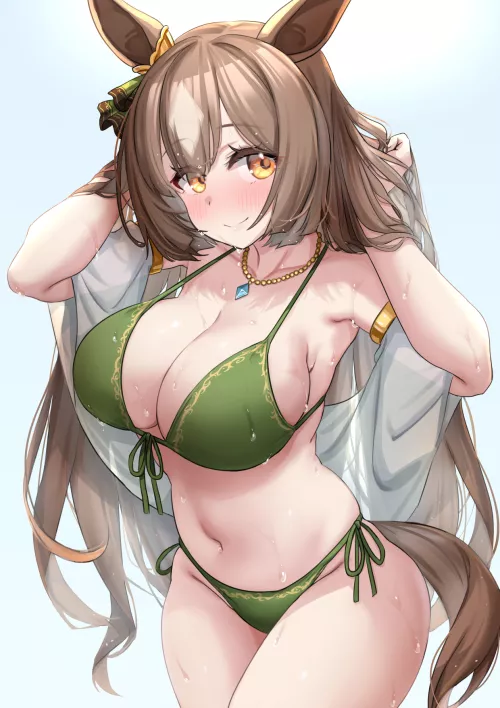 Satono Diamond Green Bikini Blush (Kibihimi ) [Umamusume]