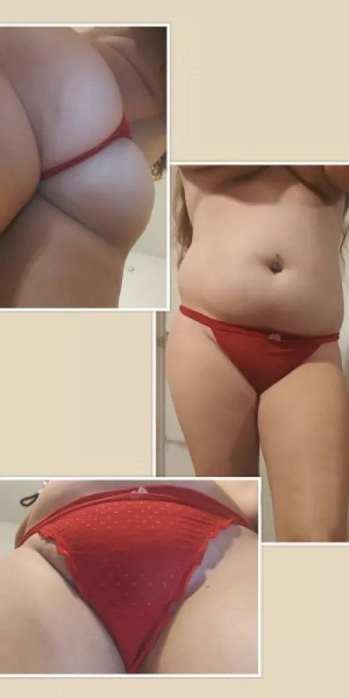 [selling] red mesh thong worn and stuffed for your sniffing pleasure!