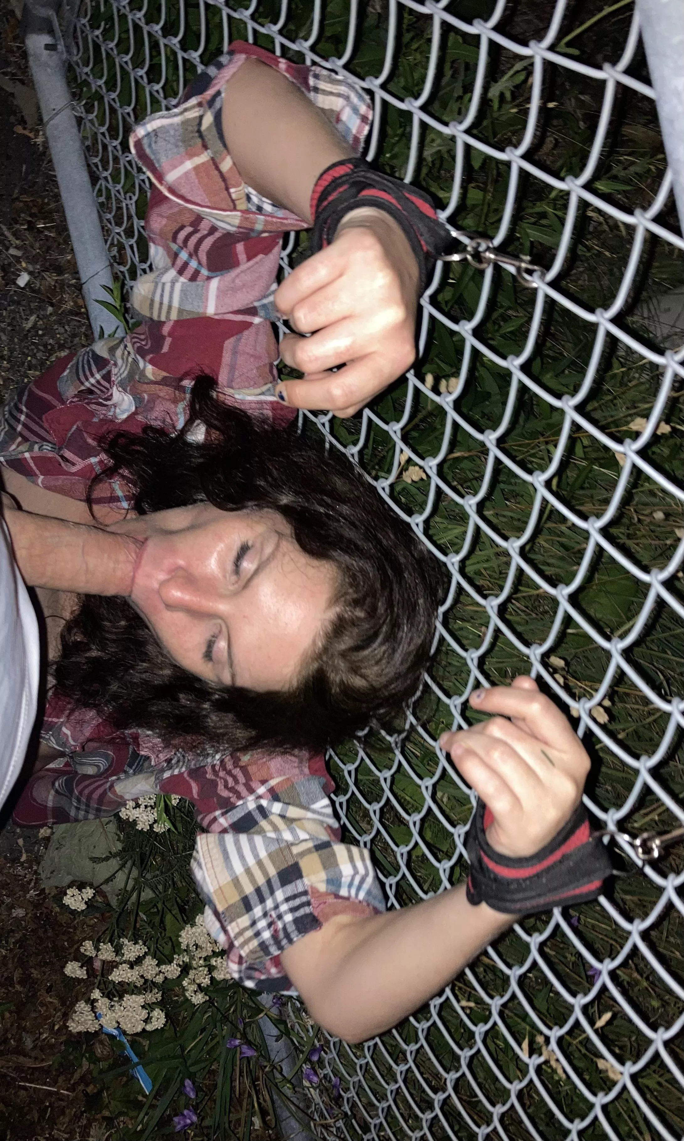 Marched down a busy street in a g-string and open shirt, tits exposed, then bound forced to suck cock until some guy in a truck got too creepy. Marched down a busy street in a g-string and open shirt, tits exposed, then bound forced to suck cock until some guy in a truck got too creepy.