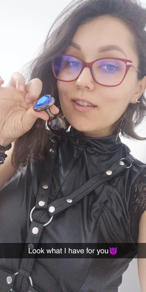 A nice blue heart for your nice asshole, you will wear it all day