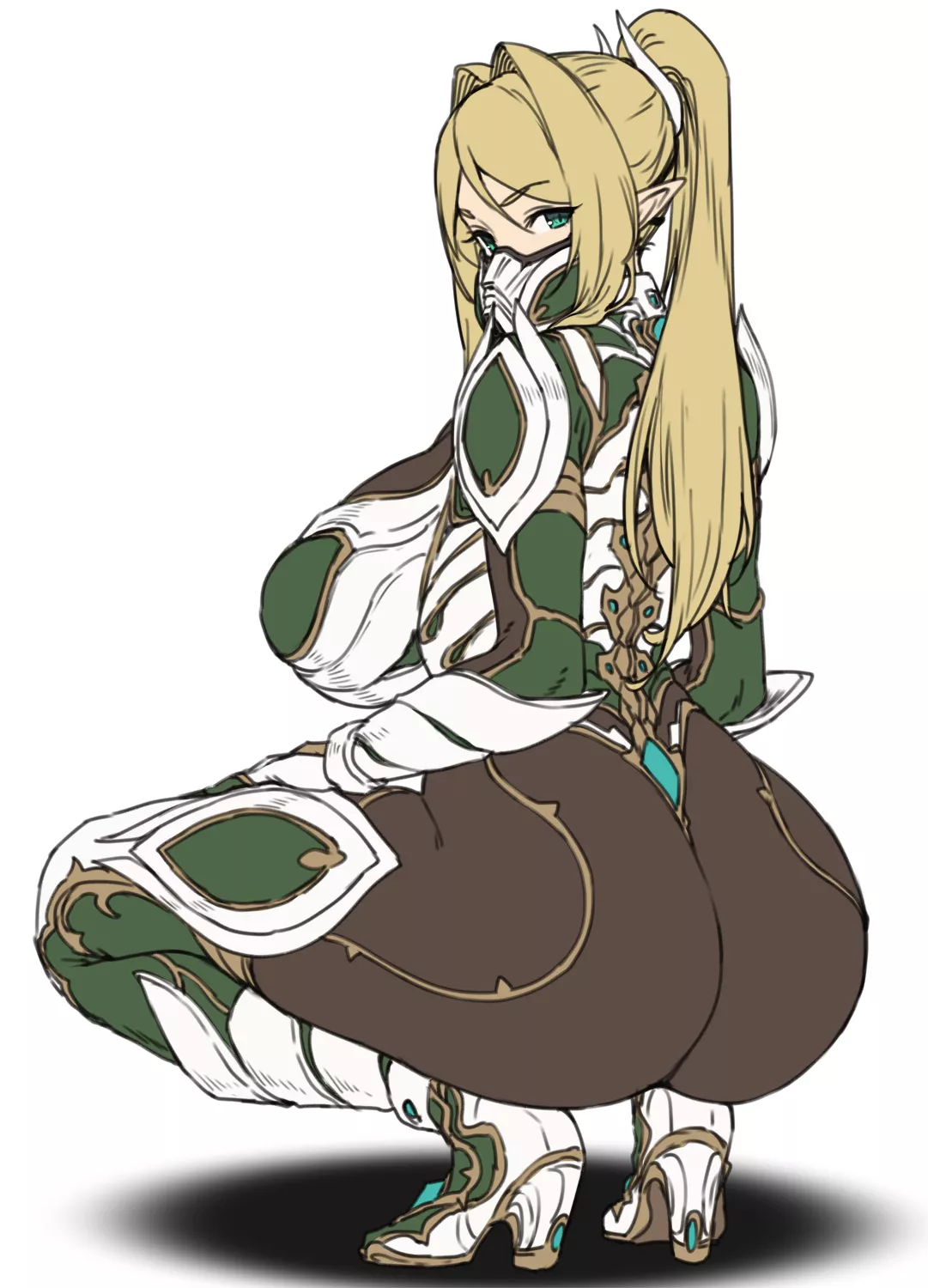 Future Elf Squatting Booty ( Houtengeki) [Original]