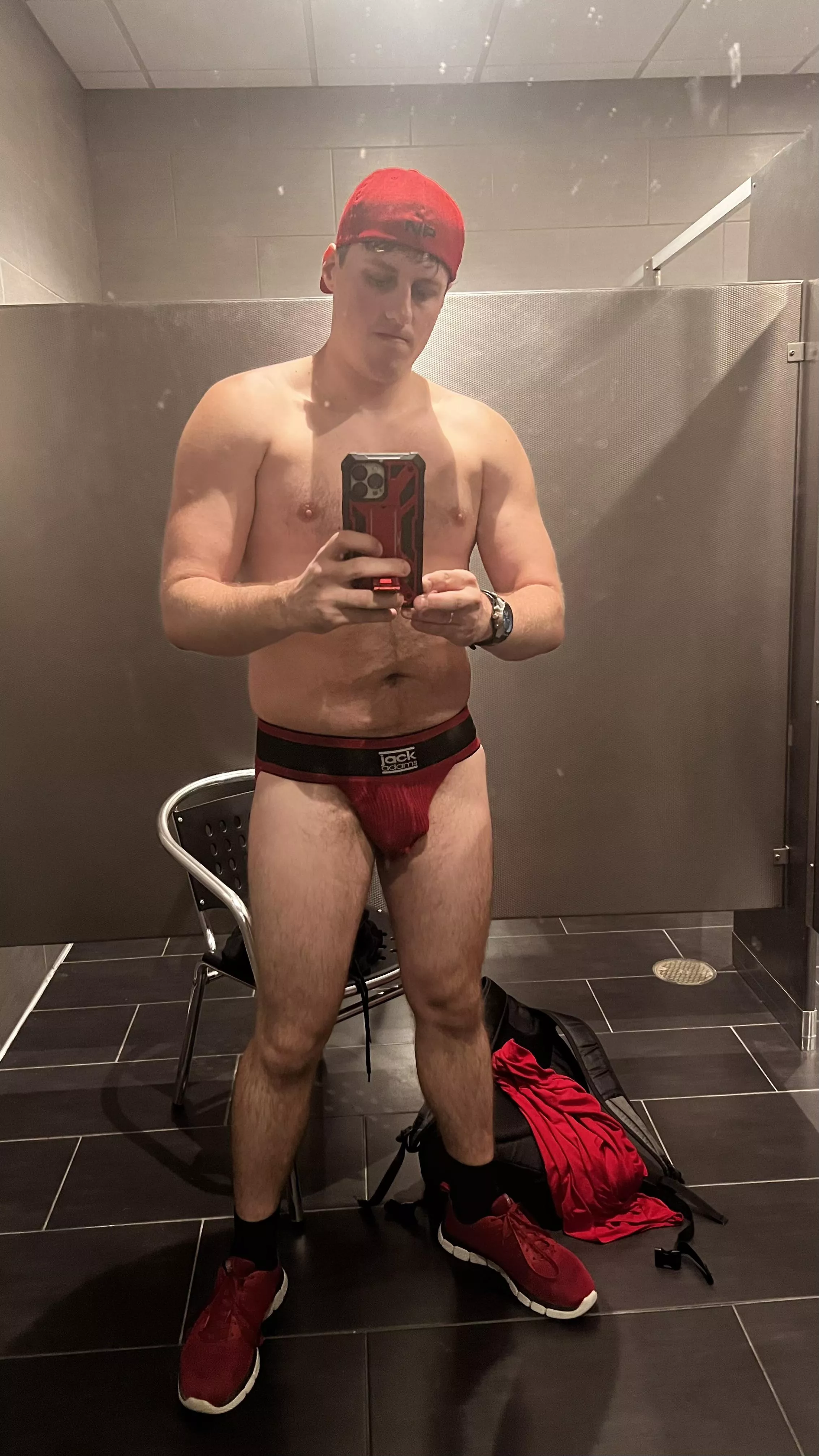 I always leave the gym changing room unlocked, just in case. 😈