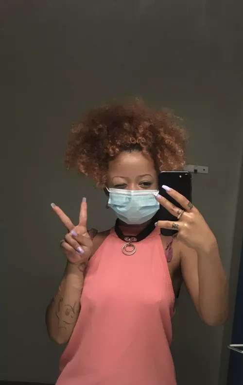 I haven’t worn my hair up like this in a lil bit!