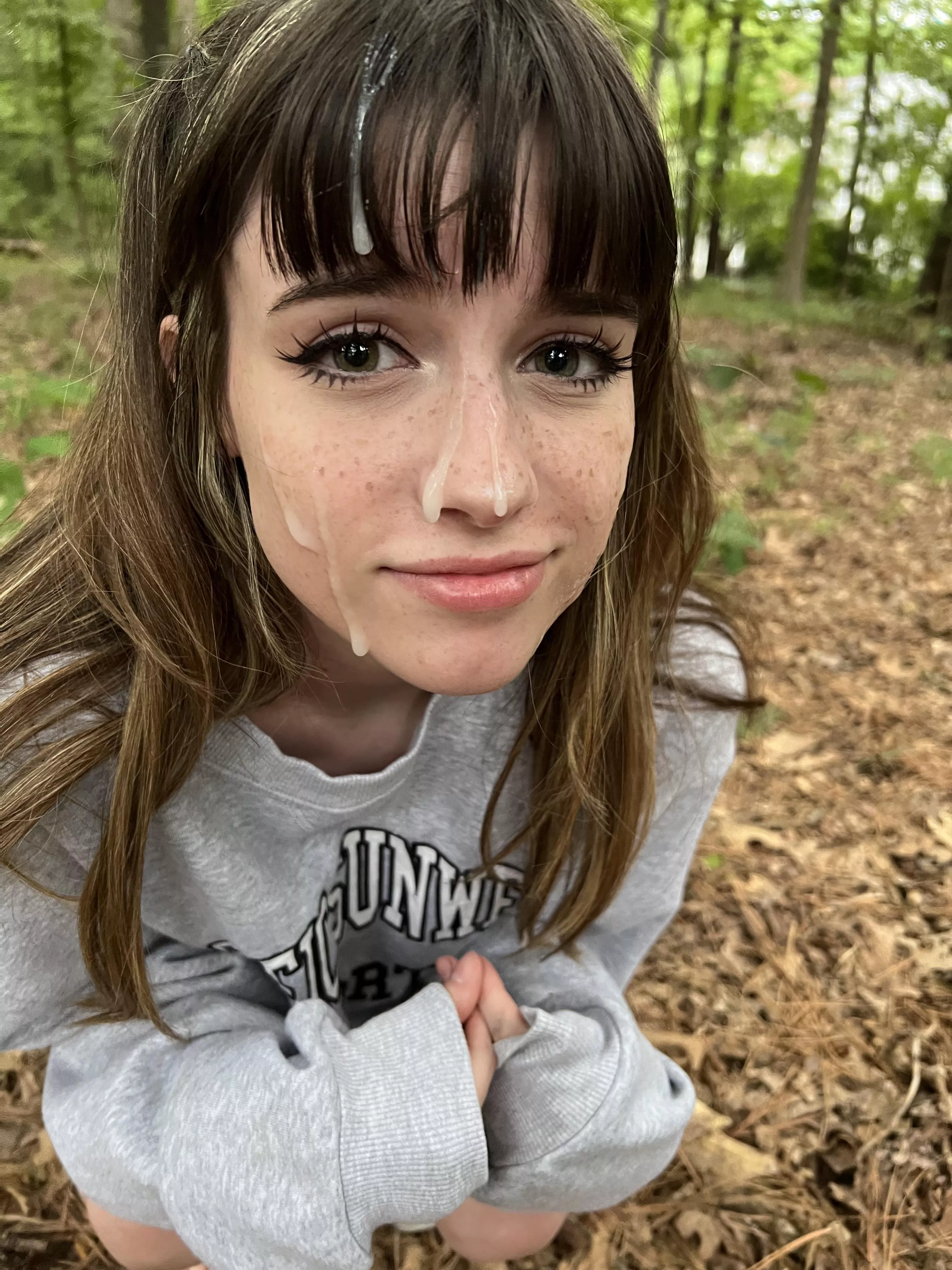 Wearing a facial in public for the first time! 😼