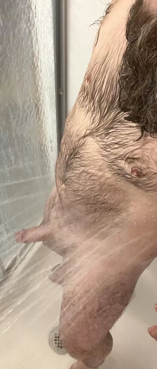 Nice warm shower after being at sea…..