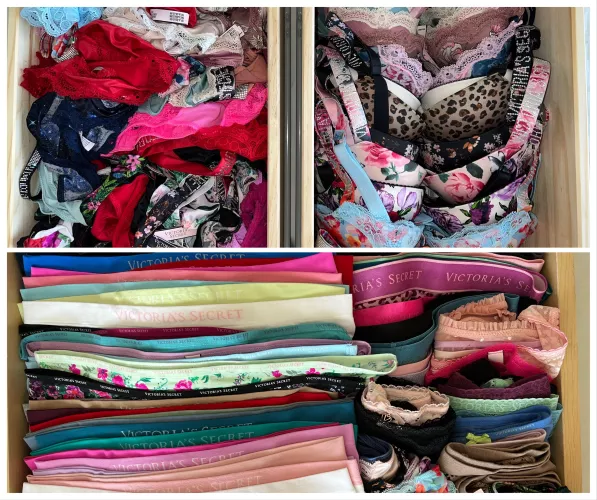 Is it bad that this sissy husband has more bras and panties than my wife?