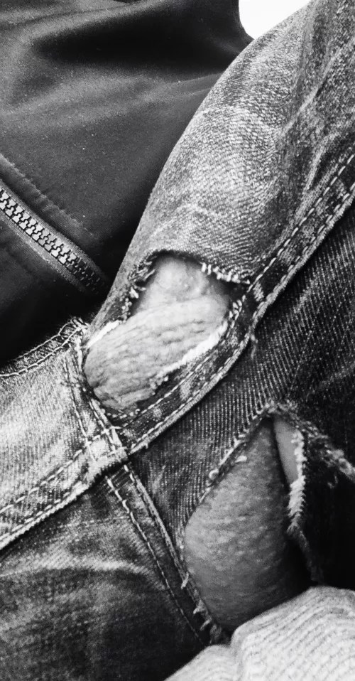 At work... under the table..