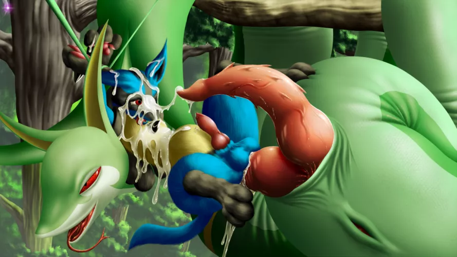 Catch them all challenge #497 - Serperior (dark violet)