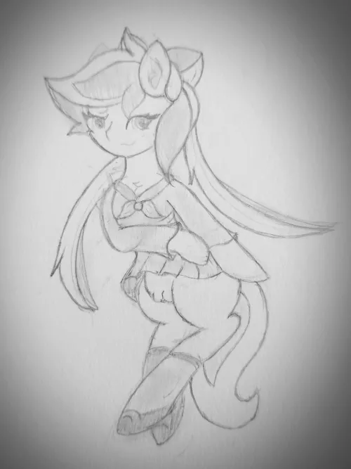 day #11 of drawing NSFW, sure... fine, I'll give you a peak (art by me)