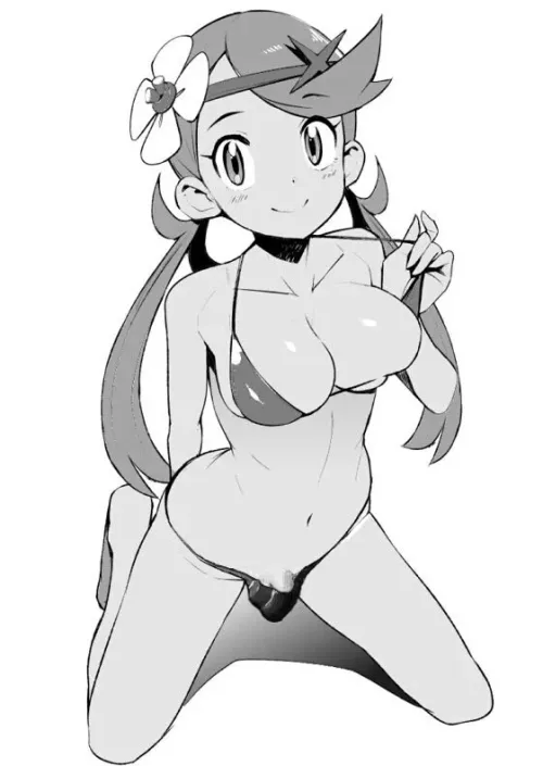 Mallow in a tesnie bikini