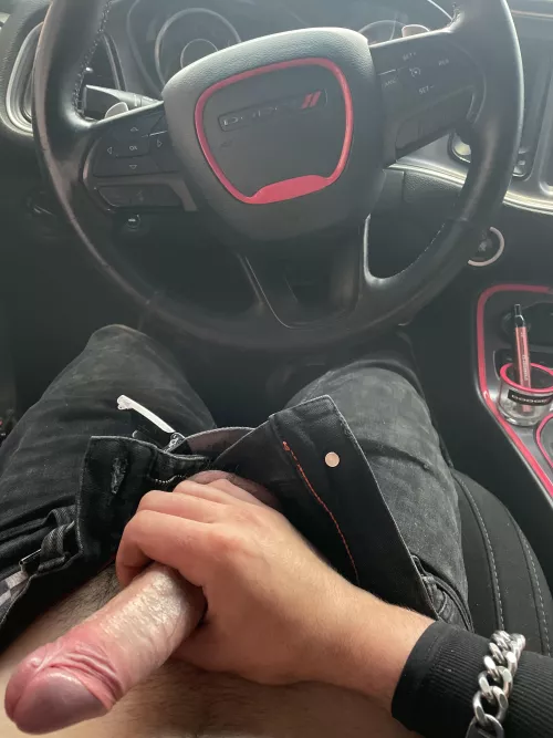 playing with myself in a public parking lot