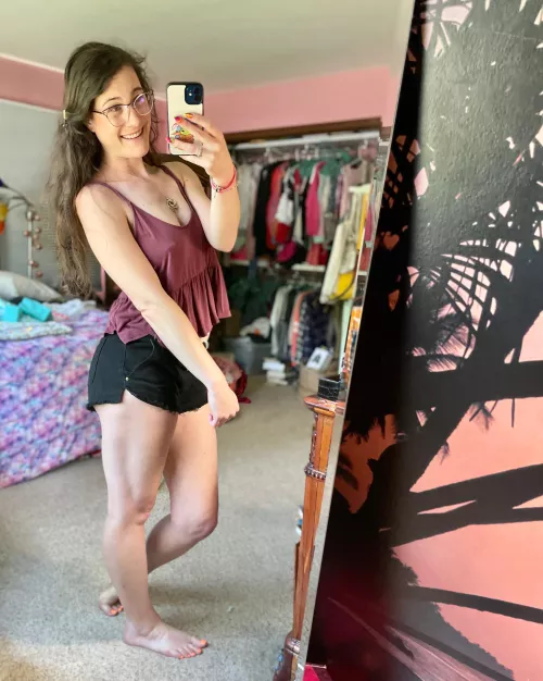 This outfit would honestly look weird with a bra