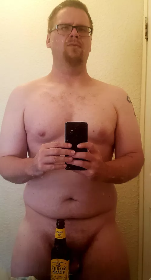 Workin all morning calls for shower beers!