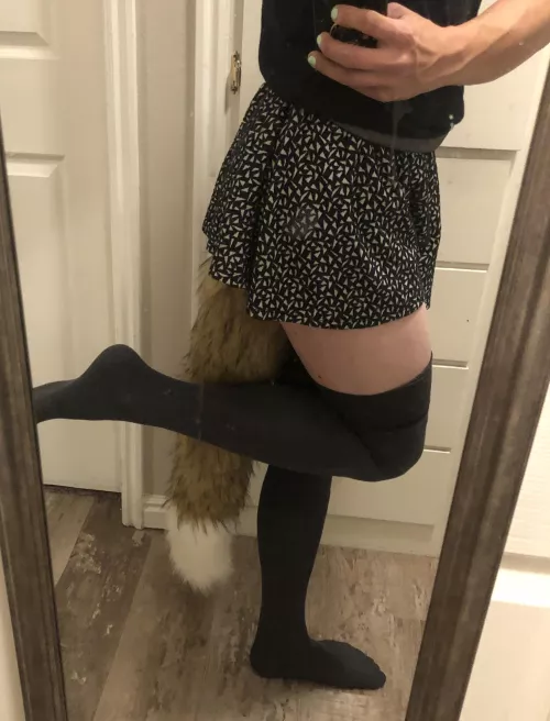 Got my first tail today!! I love it! 🥰🥰🦊