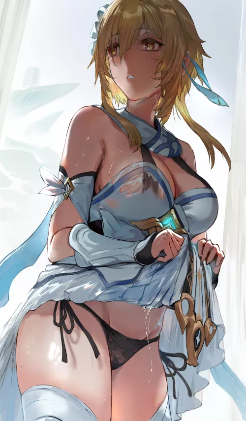 Lumine got wet (@hews__) [Genshin Impact]