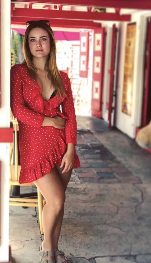 Would you like to see me taking this dress off?