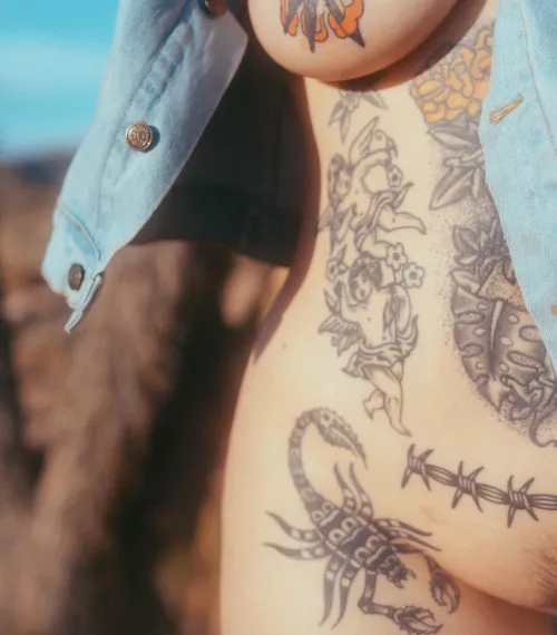 Don’t mind me, just wanted to wear your jacket with nothing underneath