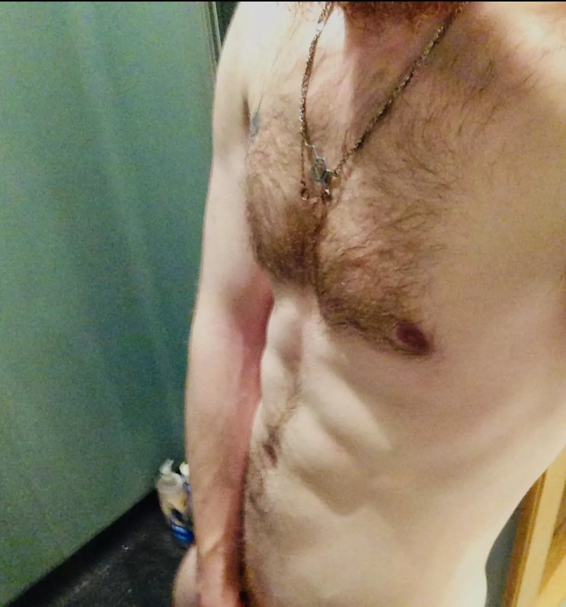 In the shower