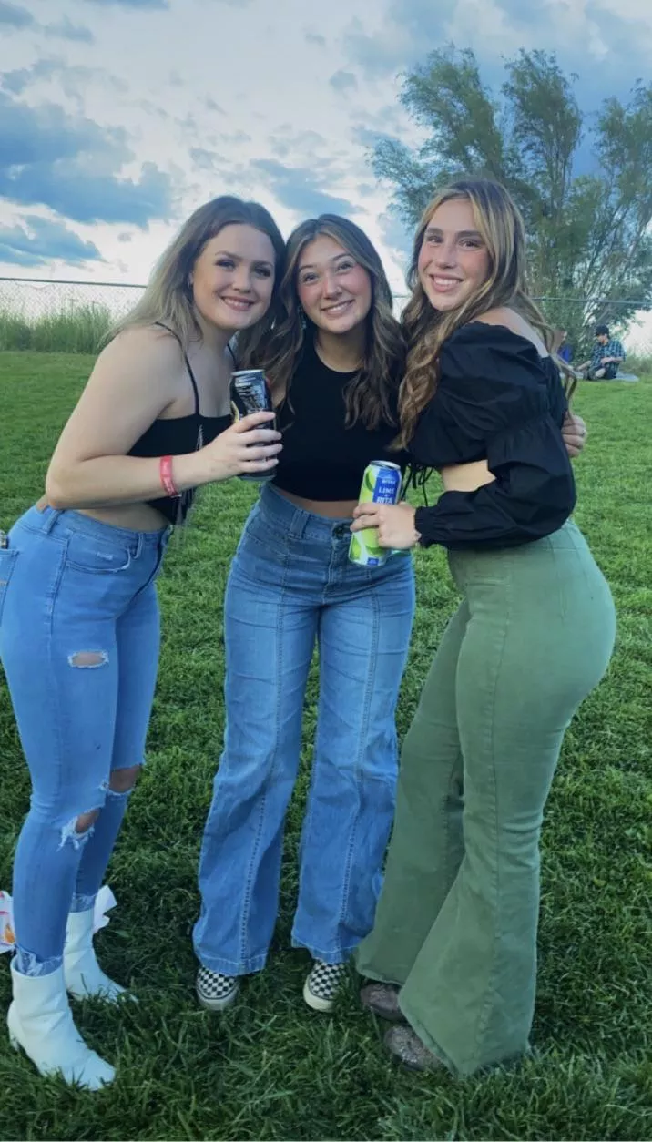 The girls at the rock show