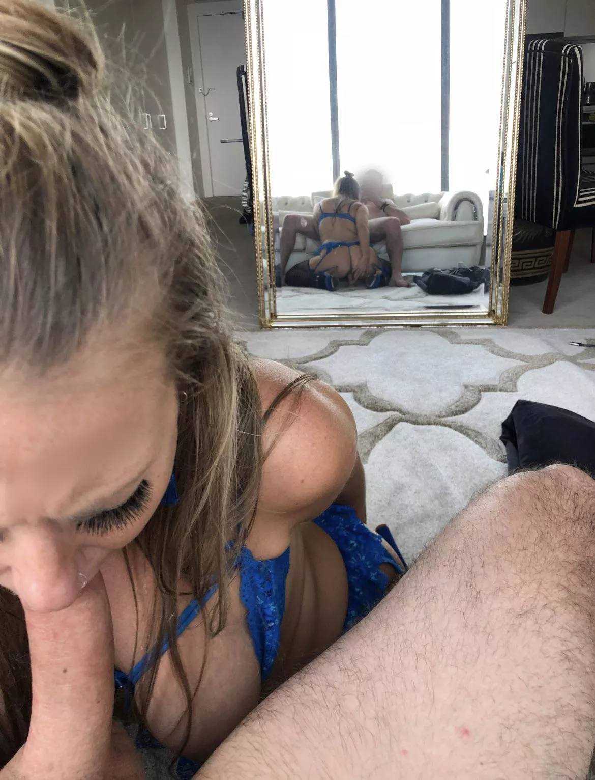 Wife on knees
