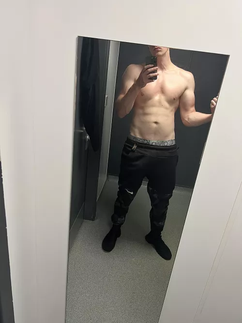 Would you get on your knees for me in the gym showers?