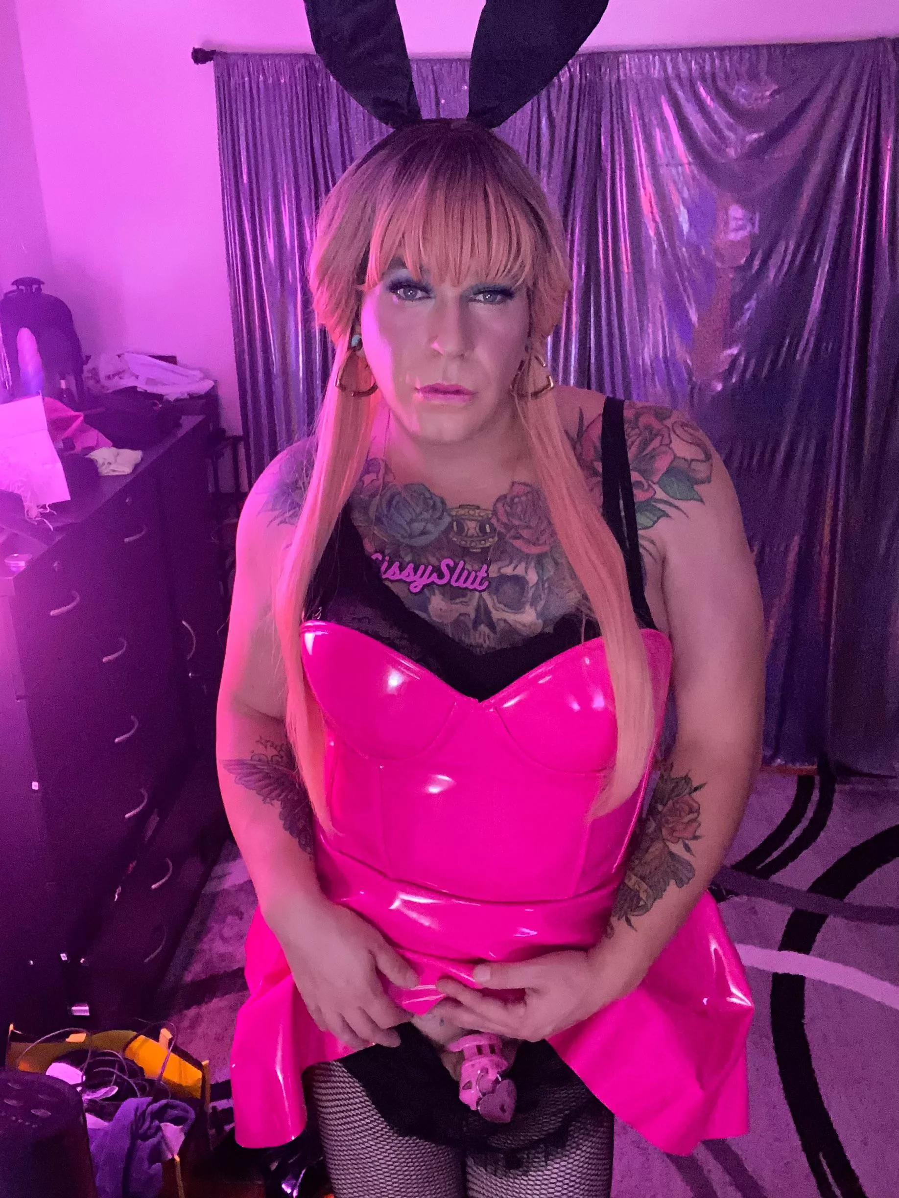 Sissy bunny locked for life