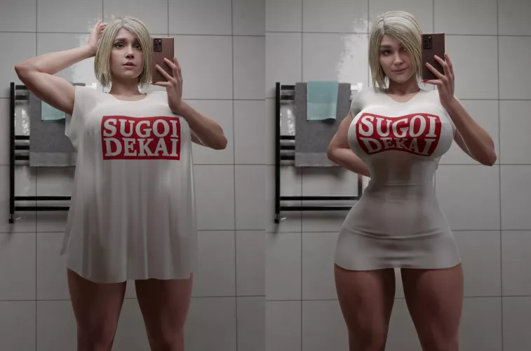 Supergirl / Kara does the shirt thing (Batesz) [DC]