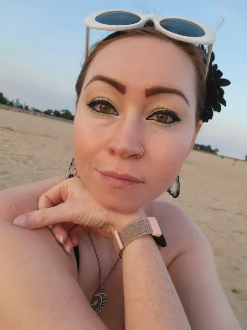 Chicago beach freckles. I think they are so cute