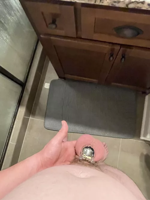 I keep forgetting I am wearing a cage