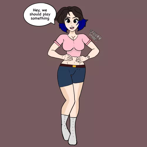 Join the strip game on twitter (@SpookyDrawNsfw) [Original]