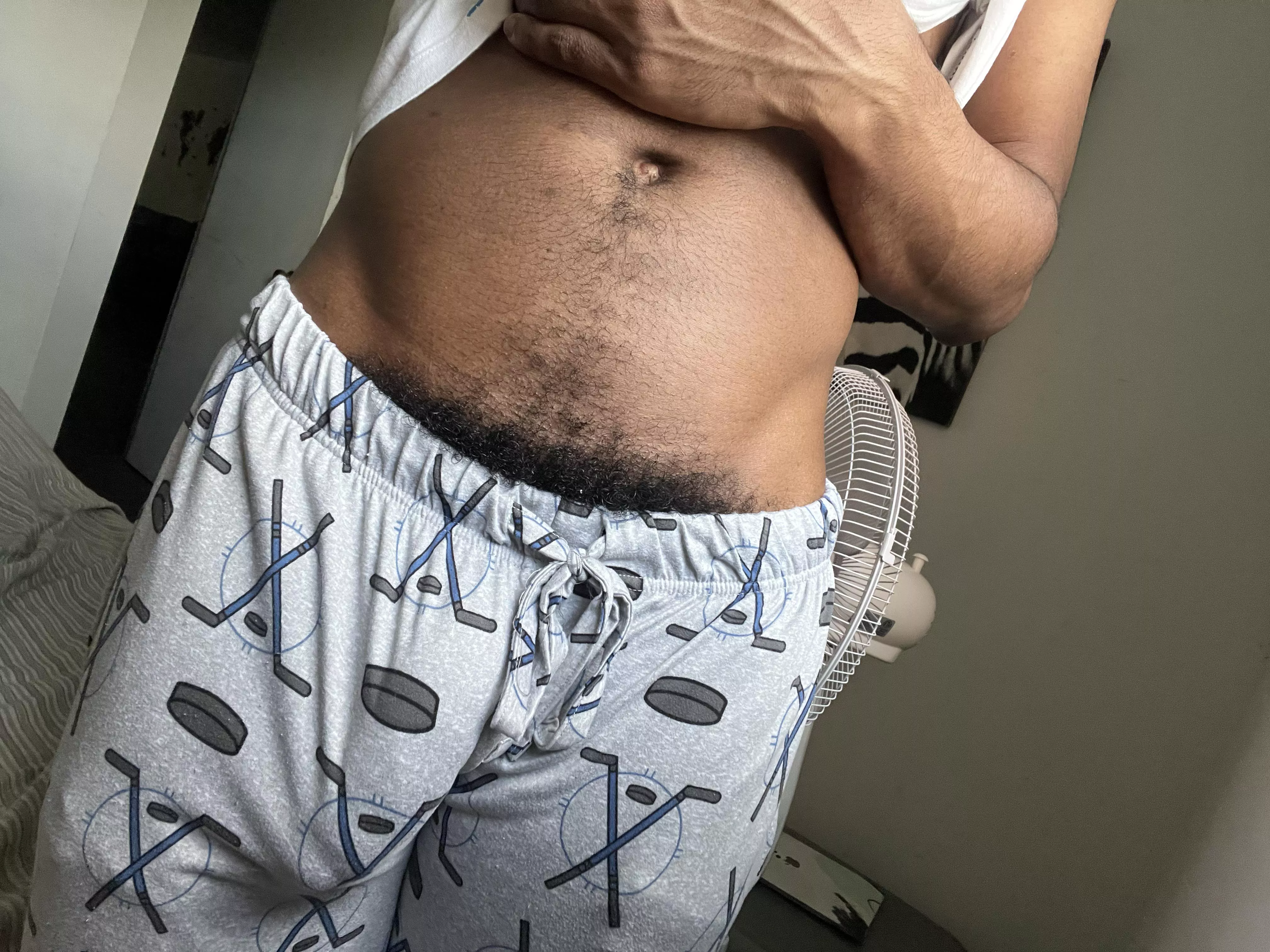 Morning bulge.