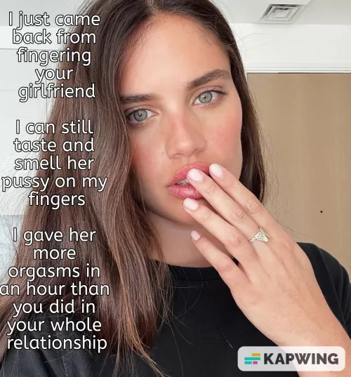 Never imagined your gf would cheat with a girl