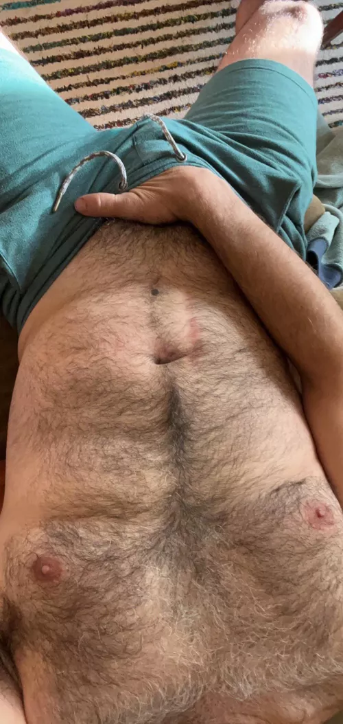 run ur fingers through all of it. grab a handful and pull