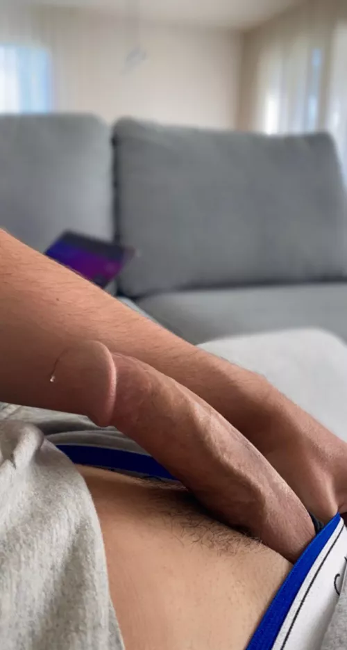 This is me before my GF locked me up in a chastity cage 🔐