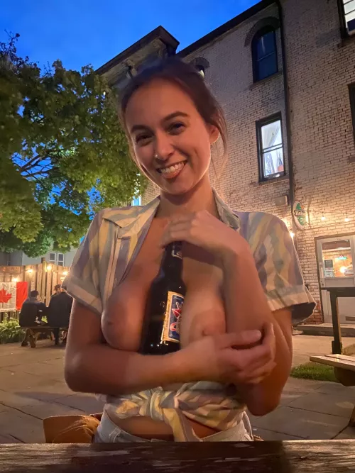 If we go out for drinks don't be surprised when I pull my tits out