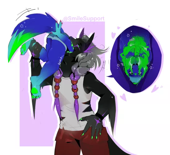 {image} A treat [NB/F] [Willing] [Safe] [Furry] [same size] [commission] [by me/SmileSupport]