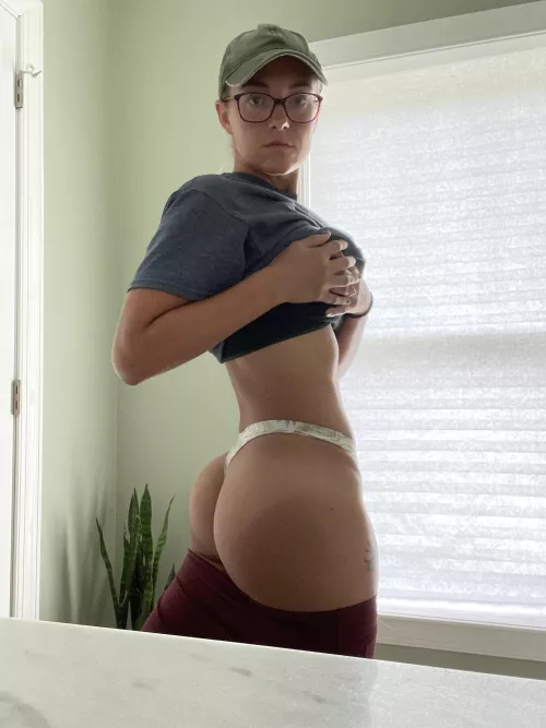 My ass is eating my thong!!