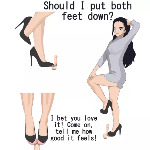 Nico Robin Putting her Feet Down (on some balls)