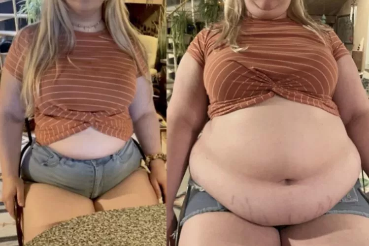 Things were a little different the first time I sat her in this chair in this same outfit…