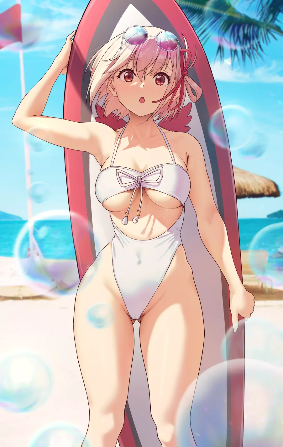 Chisato's great thighs in her bikini (by SOLar)
