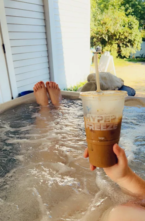 Finally a day off. Oh how I missed you hot tub. True love ❤️