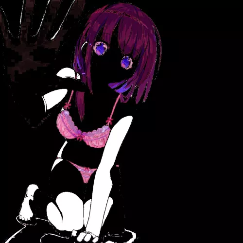 LF color source:1girl, pink lingerie, pink hair, reaching