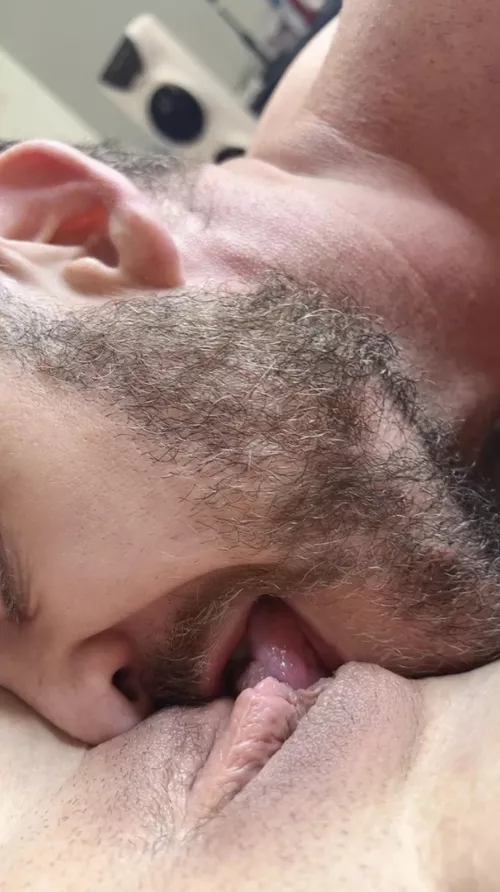 Plunge his tongue deep inside my tight wet kitty