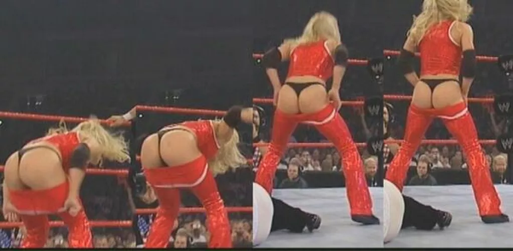 Trish in a thong will never get old