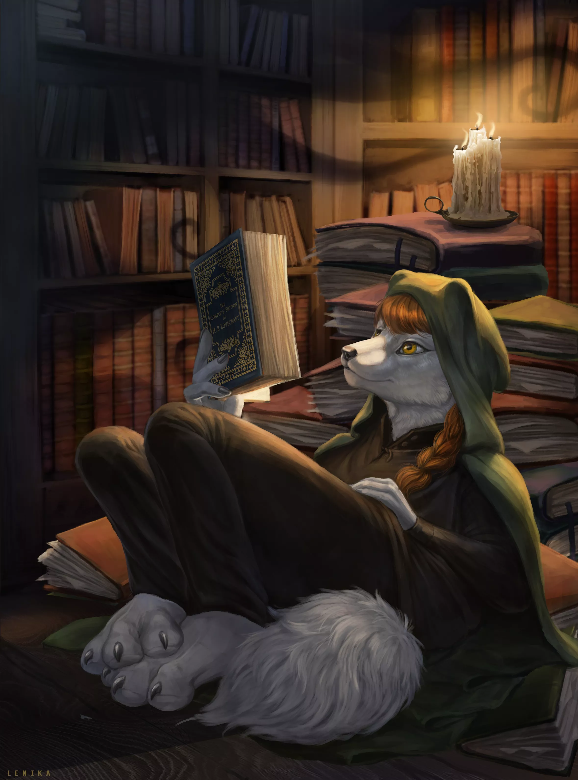 Elise reading some H.P. Lovecraft, but the darkness doesn't exist only within the stories. (OC EliseRococo) Art by me (Lenika on FA, @Lenika86 on Twi, @lenika_86 on Instgm) Elise reading some H.P. Lovecraft, but the darkness doesn't exist only within the stories. (OC EliseRococo) Art by me (Lenika on FA, @Lenika86 on Twi, @lenika_86 on Instgm)