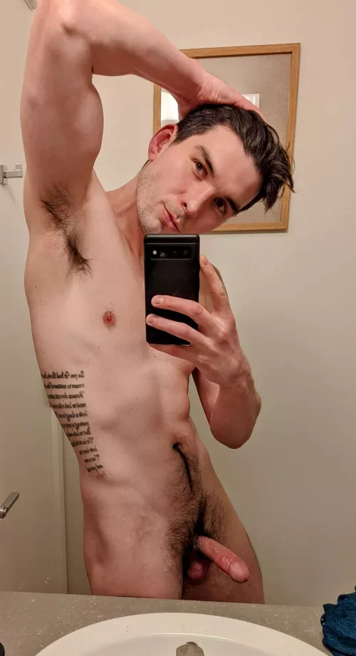 Its tough getting a good selfie when you're hard 😏