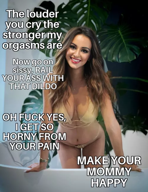 Lock your baby dick and ruin your ass for me sissy bitch