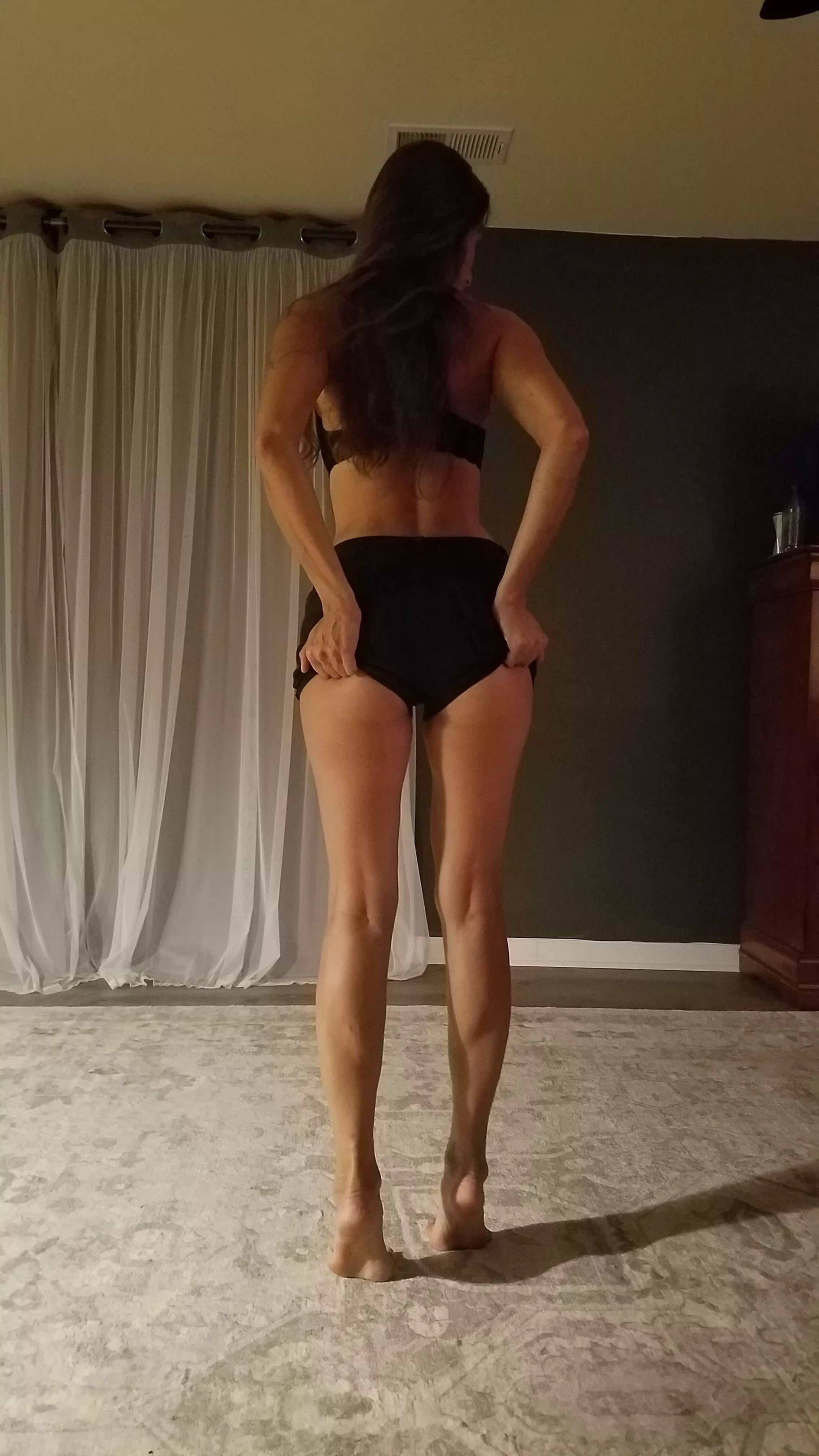 Momma's sexy shorts, she wore these to the gym yesterday, think anyone noticed?